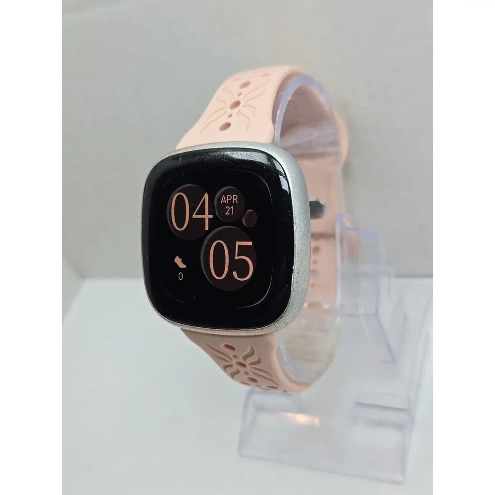 Fitbit Versa 4 GPS Smartwatch Charger Heart Rate Sleep Tracker Google Wallet NFC